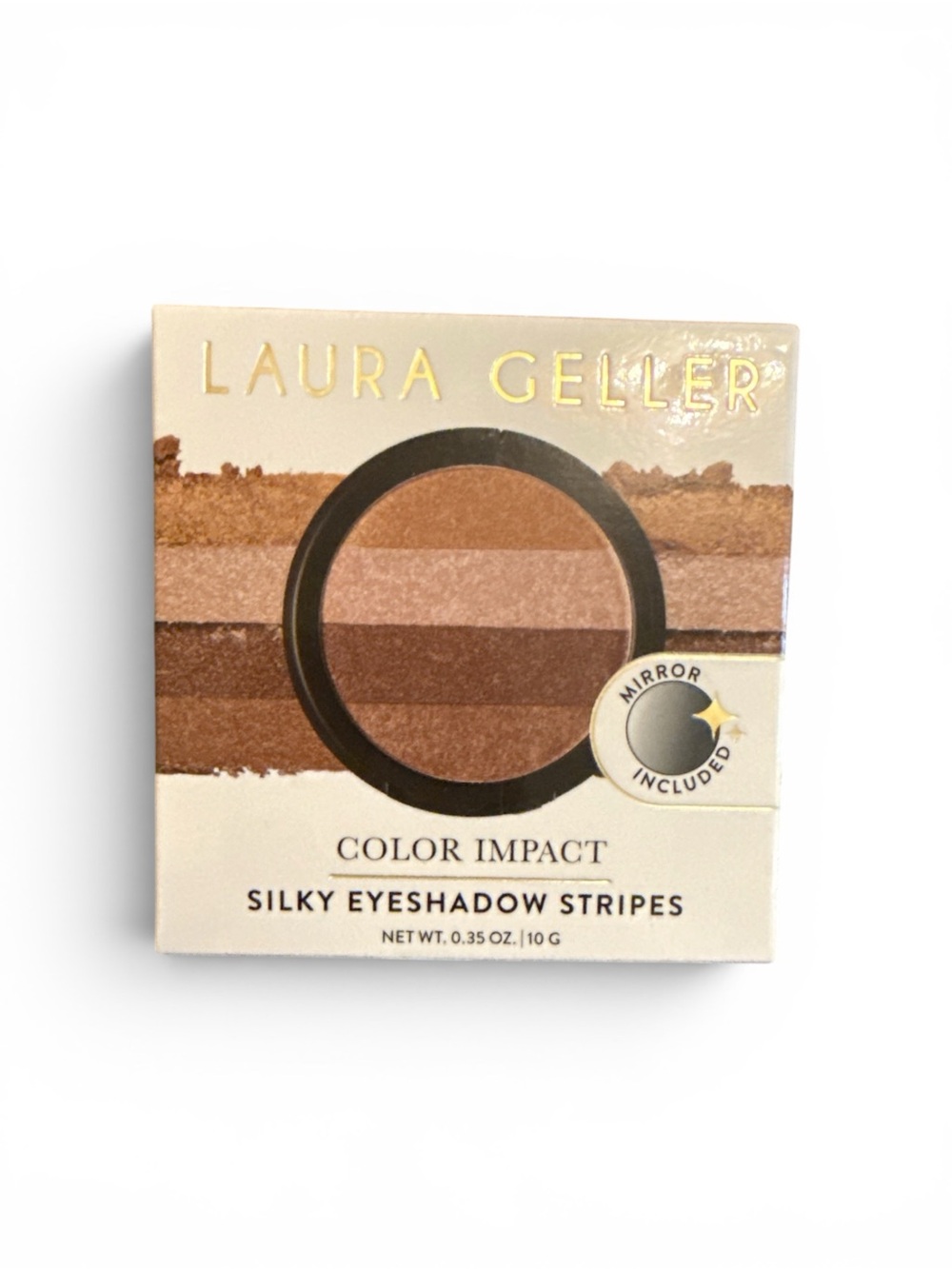 Laura Geller Neutral Brown Striped Eyeshadow Quad